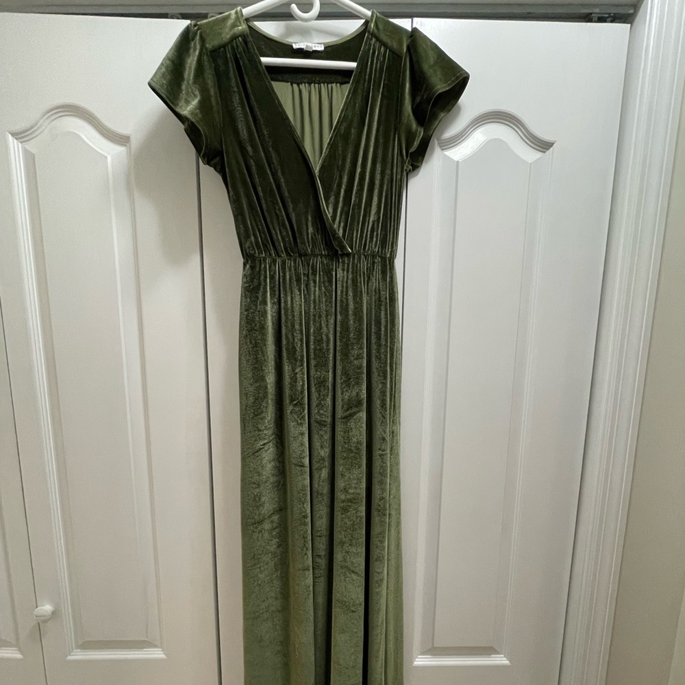 Baltic Born Velvet Maxi Dress XS worn once for wedding.No Alterations.
